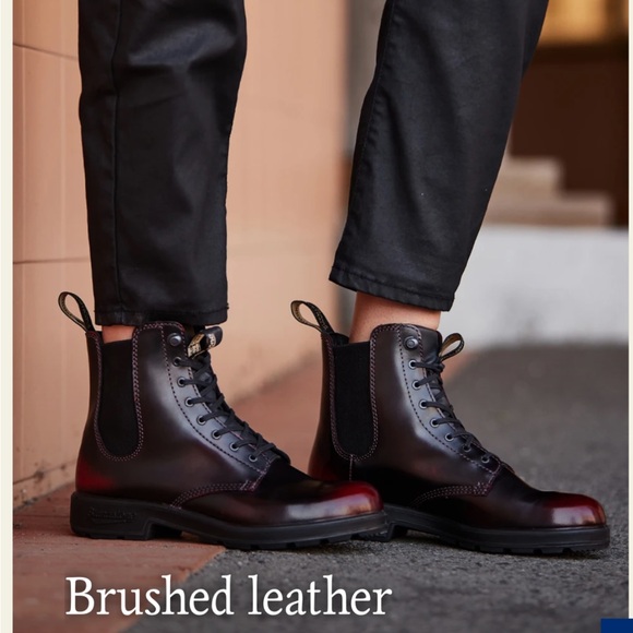 Blundstone Burgundy Distressed Lace Up 2220 W 9.5, AU 6.5 - Picture 4 of 8